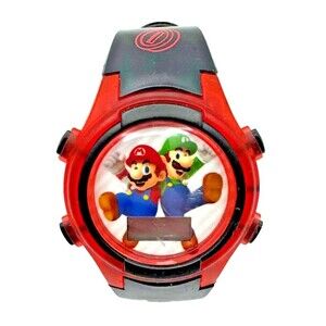 Unisex Super Mario Brothers red LCD Watch Wristwatch LCD Digital Watch